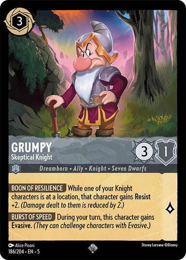 Grumpy - Skeptical Knight (Non - foil ) - Con T de Tlacuache - Ravensburger