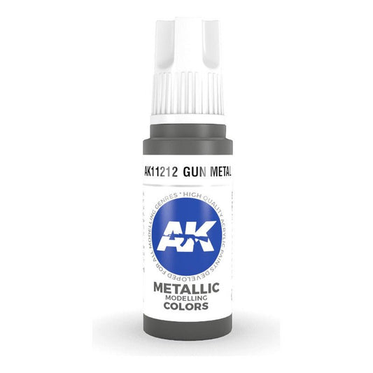 Gun Metal 17Ml | Ak Interactive - Con T de Tlacuache - AK Interactive