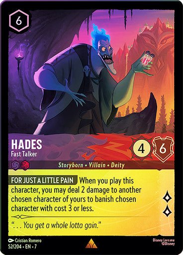 Hades - Fast Talker (Cold Foil) - Con T de Tlacuache - Ravensburger