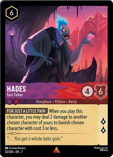 Hades - Fast Talker (Non - foil) - Con T de Tlacuache - Ravensburger