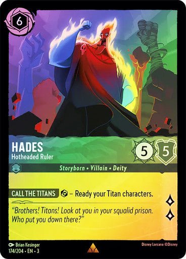 Hades - Hotheaded Ruler (Cold Foil) - Con T de Tlacuache - Ravensburger