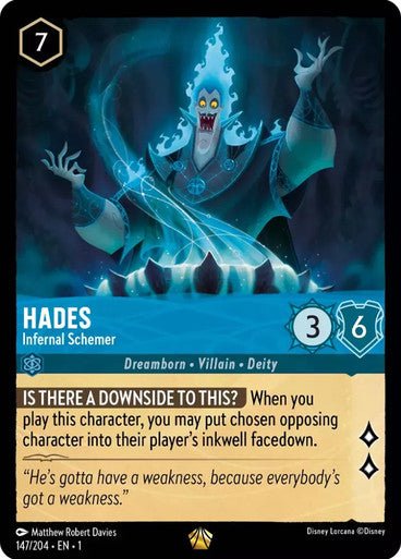 Hades - Infernal Schemer ( Non - foil ) - Con T de Tlacuache - Ravensburger