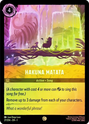 Hakuna Matata ( Cold Foil ) - Con T de Tlacuache - Ravensburger