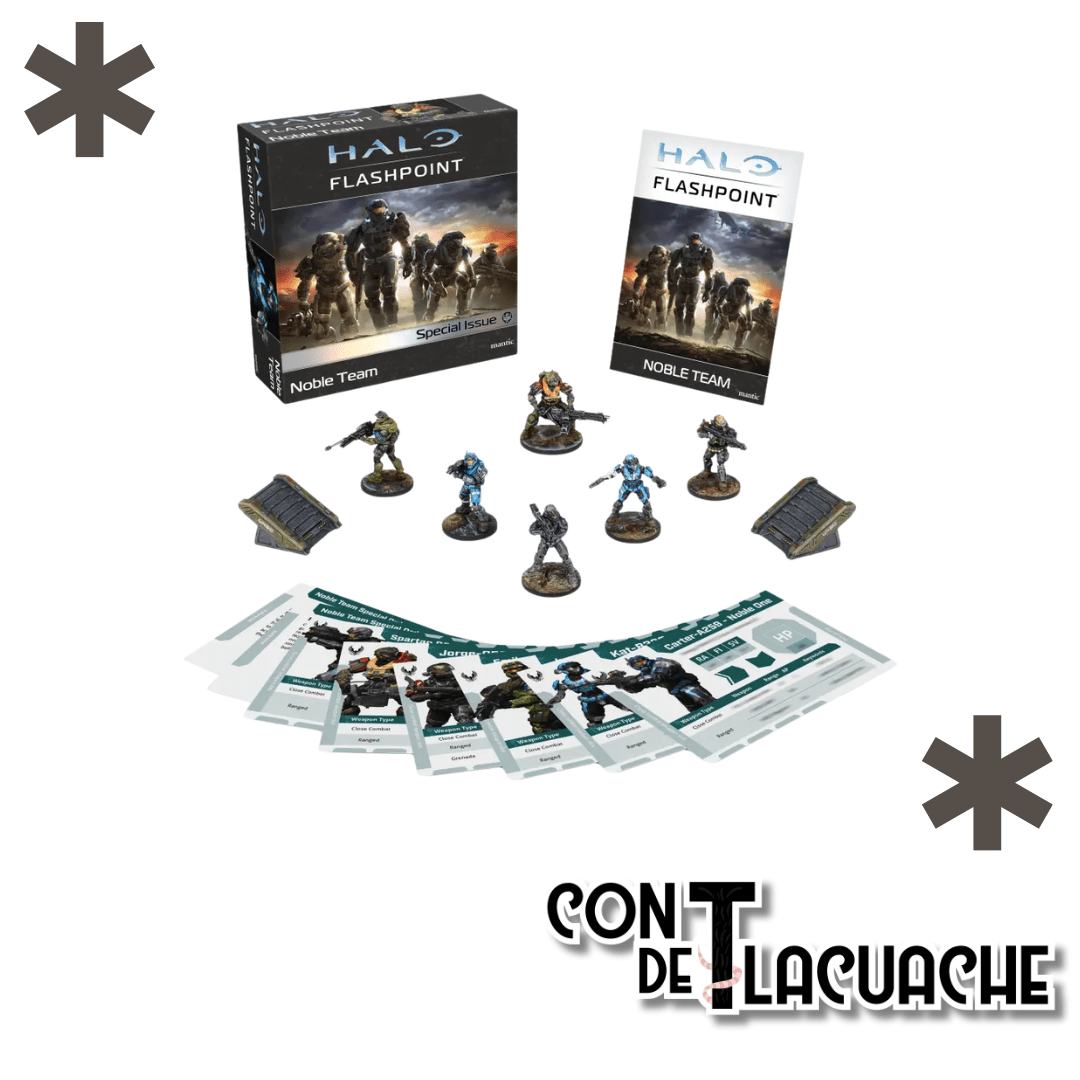 HALO Flashpoint Noble Team | Mantic - Con T de Tlacuache - Con T de Tlacuache