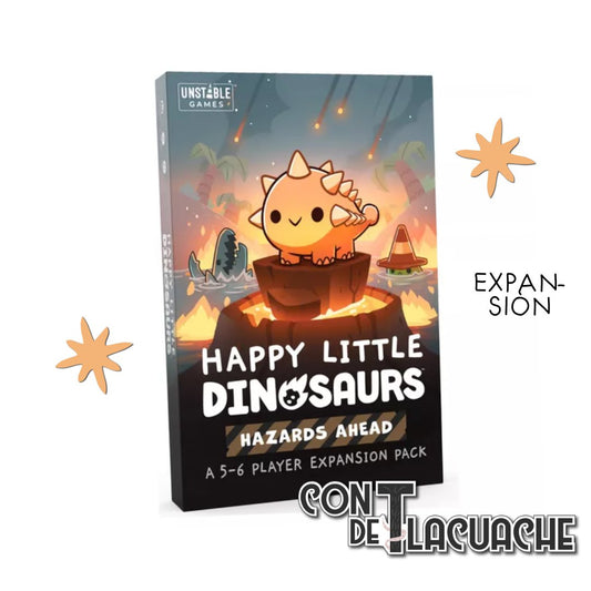 Happy Little Dinosaurs Hazards Ahead (5 - 6 Player Expansion) | Tee Turtle - Con T de Tlacuache - Tee Turtle