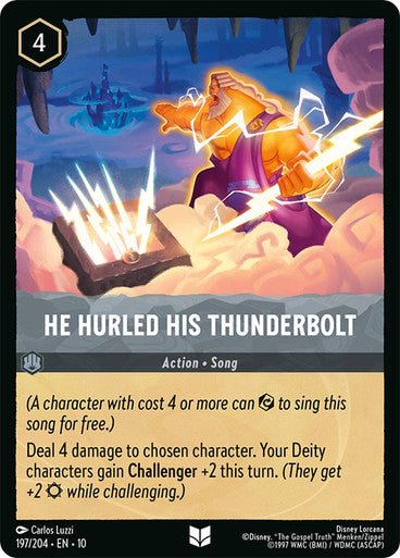He Hurled His Thunderbolt (Non - foil) - Con T de Tlacuache - Ravensburger