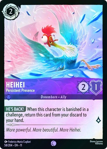 Heihei - Persistent Presence (Cold Foil) | Ravensburger - Con T de Tlacuache - Ravensburger
