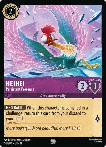 Heihei - Persistent Presence (Non - foil) | Ravensburger - Con T de Tlacuache - Ravensburger