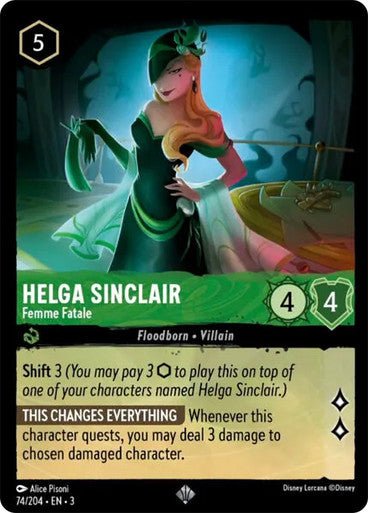 Helga Sinclair - Femme Fatale (Non - foil) - Con T de Tlacuache - Ravensburger