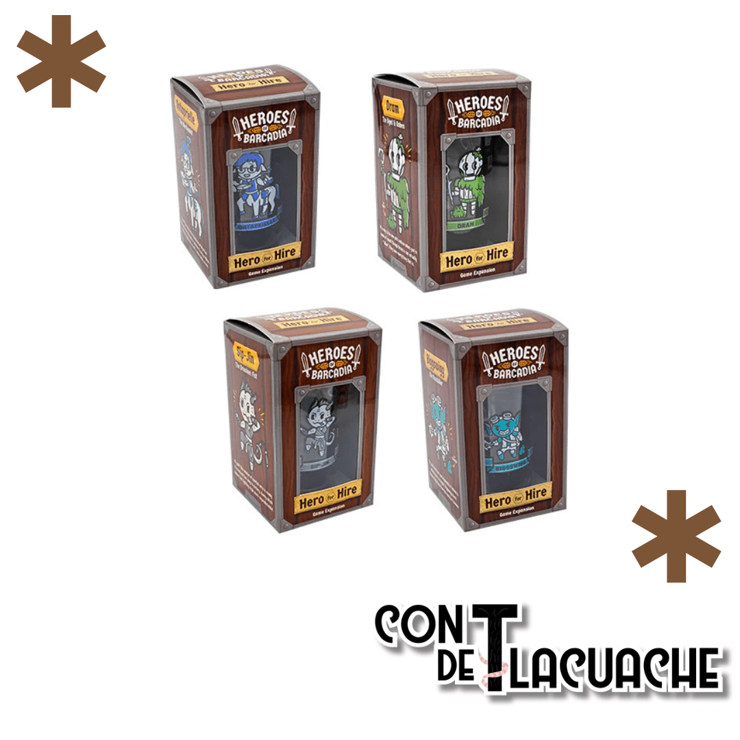 Heroes Barcadia Heroes for Hire Expansion Pack | Rollacrit - Con T de Tlacuache - Rollacrit Corp