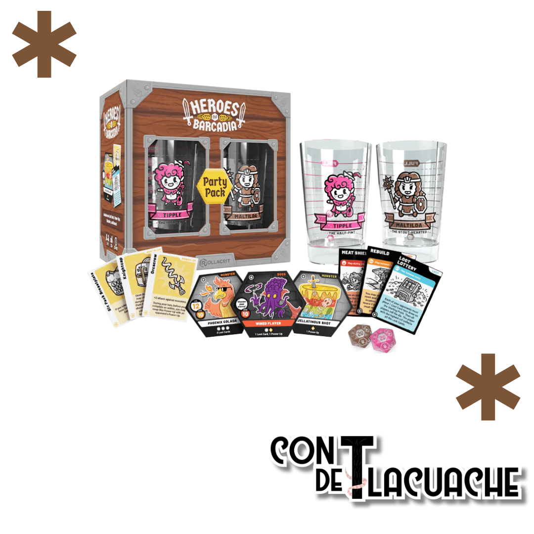 Heroes of Barcadia Party Pack Exp | Rollacrit - Con T de Tlacuache - Rollacrit Corp