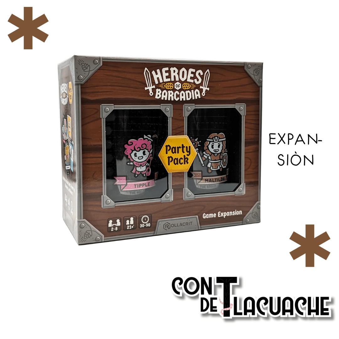 Heroes of Barcadia Party Pack Exp | Rollacrit - Con T de Tlacuache - Rollacrit Corp