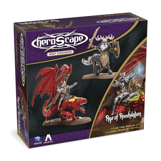 Heroscape Rising Tide - Sonlen & Halushia, Scion of the Wild Army Expansion - Con T de Tlacuache - Renegade Game Studios