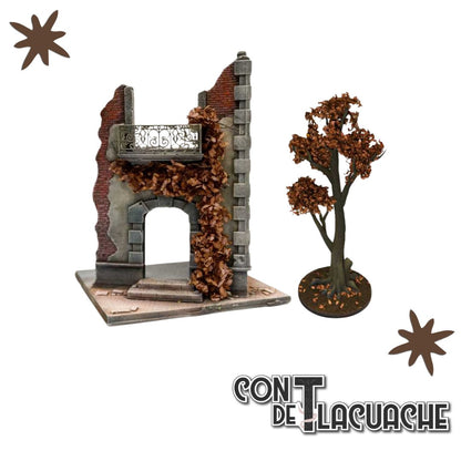 Hiedra modelismo / Ivy sheets - Oak Brown | Green Stuff World - Con T de Tlacuache - Green Stuff World