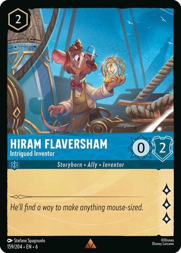 Hiram Flaversham - Intrigued Inventor ( Non - foil ) - Con T de Tlacuache - Ravensburger