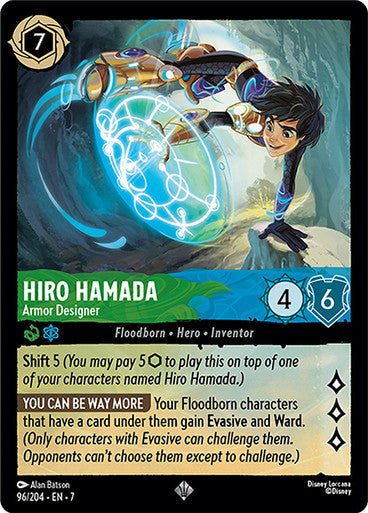 Hiro Hamada - Armor Designer (Non - foil) - Con T de Tlacuache - Ravensburger