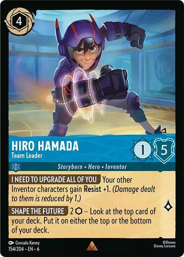 Hiro Hamada - Team Leader ( Non - foil ) - Con T de Tlacuache - Ravensburger