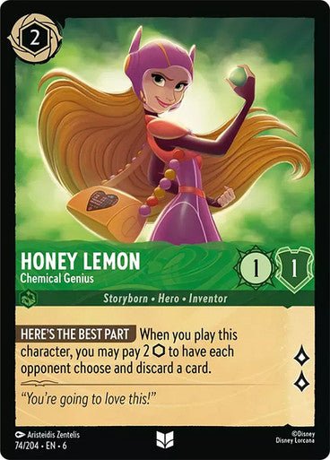 Honey Lemon - Chemical Genius ( Non - foil ) - Con T de Tlacuache - Ravensburger