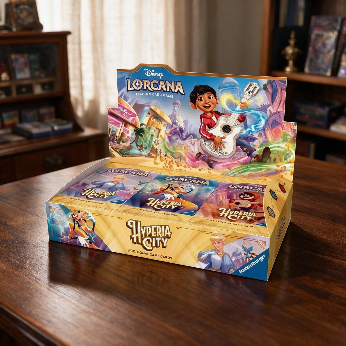 Disney Lorcana Hyperia City caja de 24 sobres
