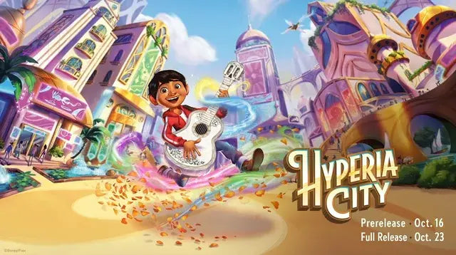 Disney Lorcana Hyperia City mazos de inicio para dos jugadores