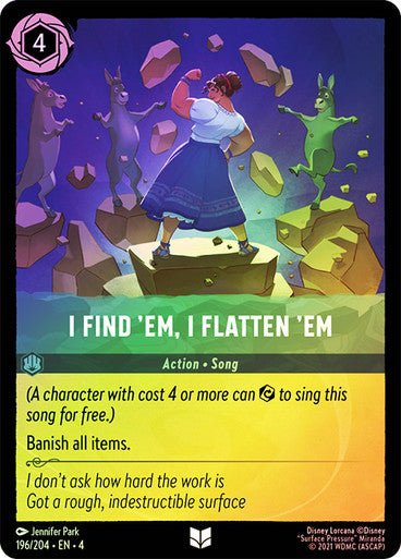 I Find ’em, I Flatten ’em ( Cold Foil ) | Ravesburger - Con T de Tlacuache - Ravensburger