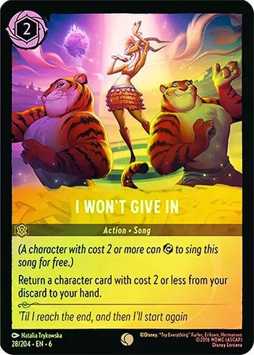 I Won't Give In ( Cold Foil ) - Con T de Tlacuache - Ravensburger