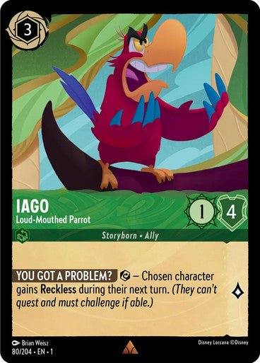 Iago - Loud - Mouthed Parrot ( Non - foil ) - Con T de Tlacuache - Ravensburger