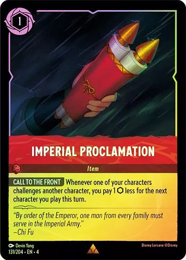 Imperial Proclamation ( Cold Foil ) | Ravesburger - Con T de Tlacuache - Ravensburger