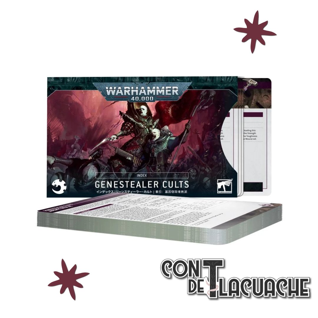 Index Cards Genestealer Cults | Games WorkShop - Con T de Tlacuache - Games Workshop