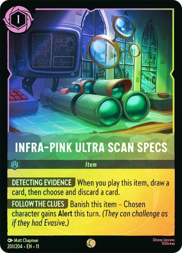 Infra - Pink Ultra Scan Specs (Cold Foil) | Ravensburger - Con T de Tlacuache - Ravensburger