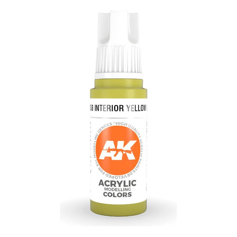Interior Yellow Green Green 17Ml | Ak Interactive - Con T de Tlacuache - AK Interactive