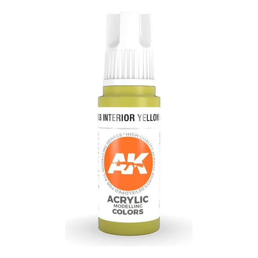 Interior Yellow Green Green 17Ml | Ak Interactive - Con T de Tlacuache - AK Interactive