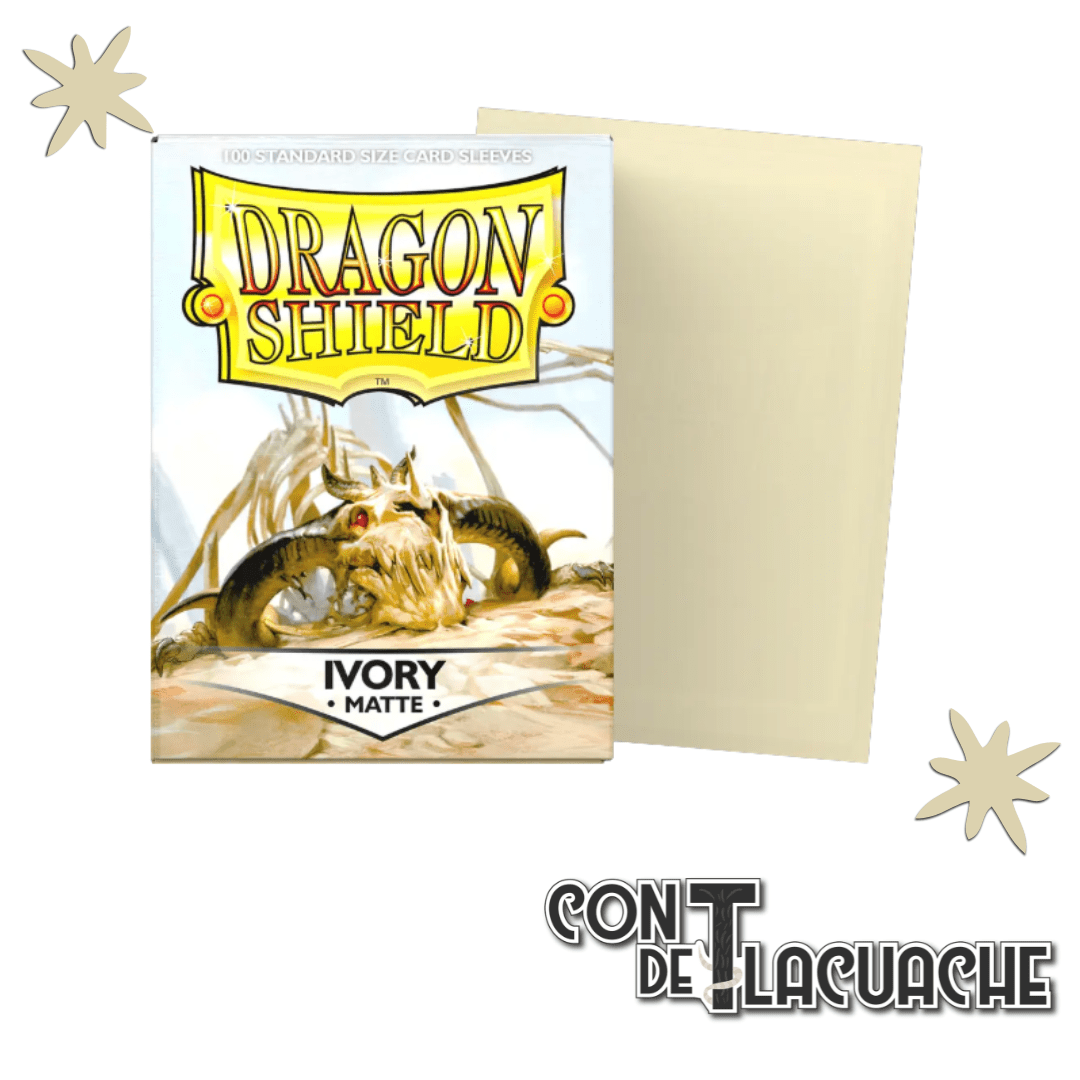 Ivory Matte 100 pzs | Dragon Shield - Con T de Tlacuache - Con T de Tlacuache
