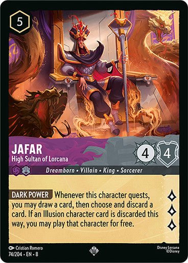 Jafar - High Sultan of Lorcana (Non - foil) - Con T de Tlacuache - Ravensburger