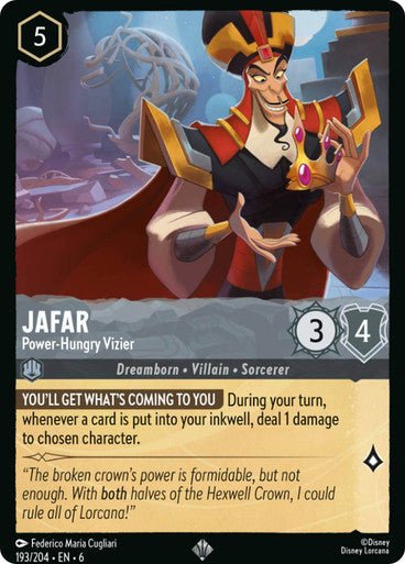 Jafar - Power - Hungry Vizier ( Non - foil ) - Con T de Tlacuache - Ravensburger