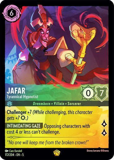 Jafar - Tyrannical Hypnotist (Cold Foil ) - Con T de Tlacuache - Ravensburger