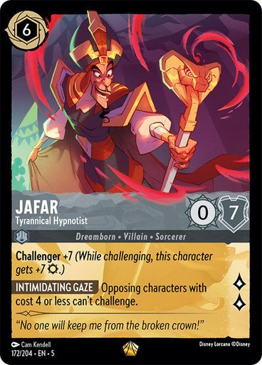Jafar - Tyrannical Hypnotist (Non - foil ) - Con T de Tlacuache - Ravensburger