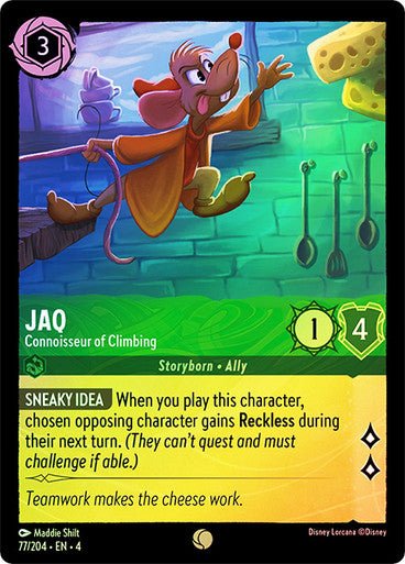 Jaq - Connoisseur of Climbing ( Cold Foil ) | Ravesburger - Con T de Tlacuache - Ravensburger