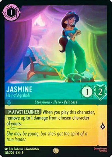Jasmine - Heir of Agrabah (Cold Foil) - Con T de Tlacuache - Ravensburger
