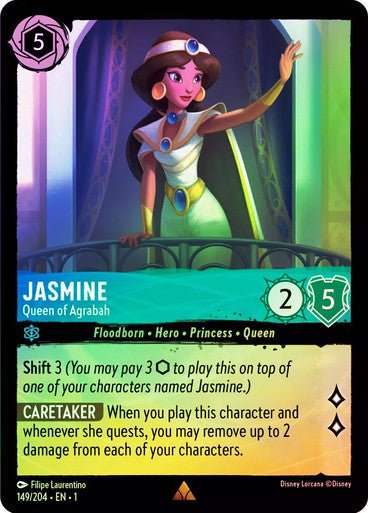 Jasmine - Queen of Agrabah ( Cold Foil ) - Con T de Tlacuache - Ravensburger