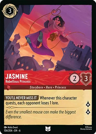 Jasmine - Rebellious Princess ( Non - foil ) - Con T de Tlacuache - Ravensburger