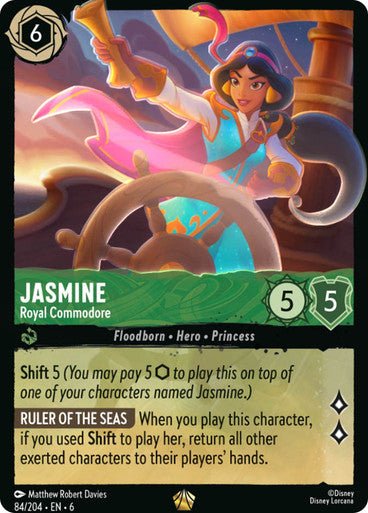 Jasmine - Royal Commodore ( Non - foil ) - Con T de Tlacuache - Ravensburger