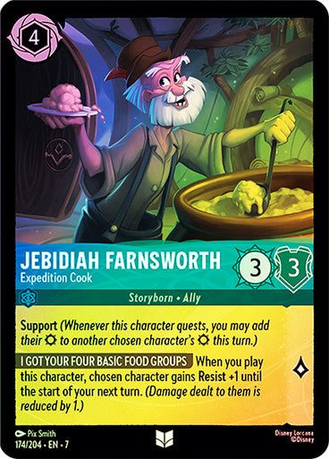 Jebidiah Farnsworth - Expedition Cook (Cold Foil) - Con T de Tlacuache - Ravensburger