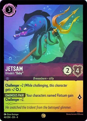 Jetsam - Ursula's "Baby" ( Cold Foil ) | Ravesburger - Con T de Tlacuache - Ravensburger