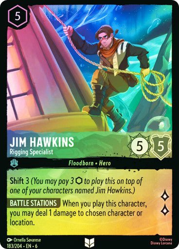 Jim Hawkins - Rigging Specialist ( Cold Foil ) - Con T de Tlacuache - Ravensburger
