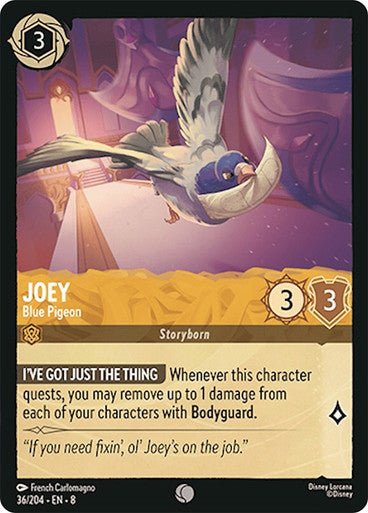 Joey - Blue Pigeon (Non - foil) - Con T de Tlacuache - Ravensburger