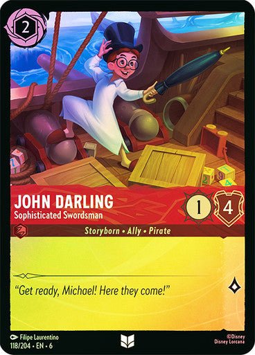 John Darling - Sophisticated Swordsman ( Cold Foil ) - Con T de Tlacuache - Ravensburger