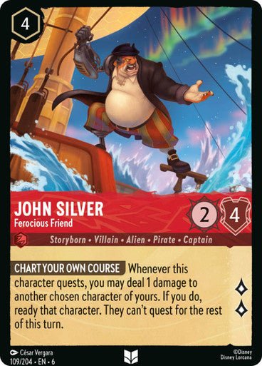 John Silver - Ferocious Friend ( Non - foil ) - Con T de Tlacuache - Ravensburger