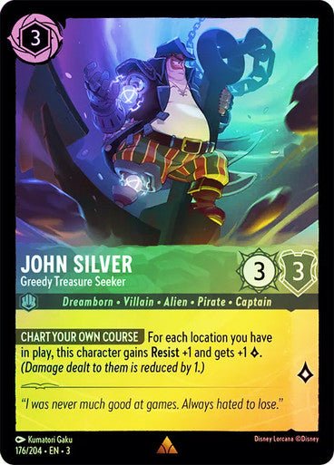 John Silver - Greedy Treasure Seeker (Cold Foil) - Con T de Tlacuache - Ravensburger