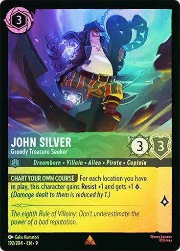 John Silver - Greedy Treasure Seeker (Cold Foil) - Con T de Tlacuache - Ravensburger